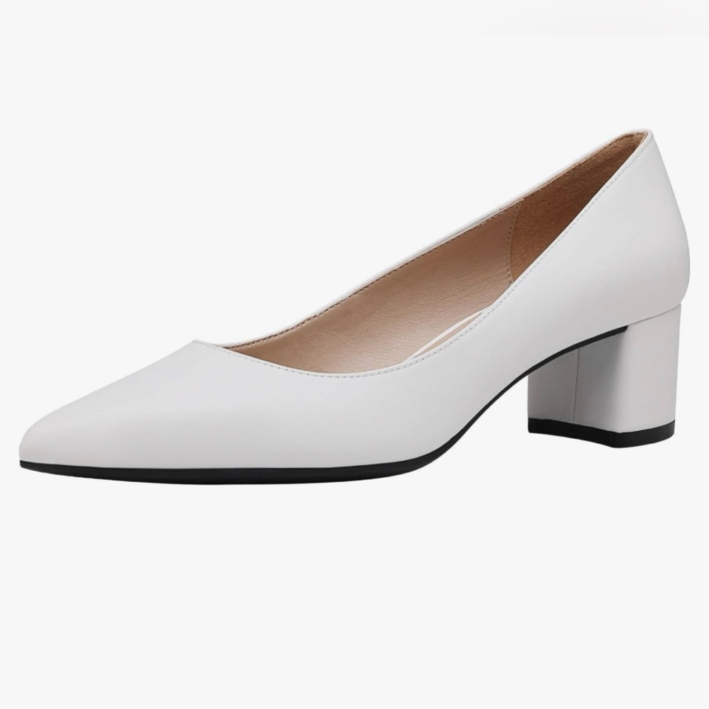 DREAM PAIRS Women’s Chunky Low Block Heels Closed Toe Dress Pumps